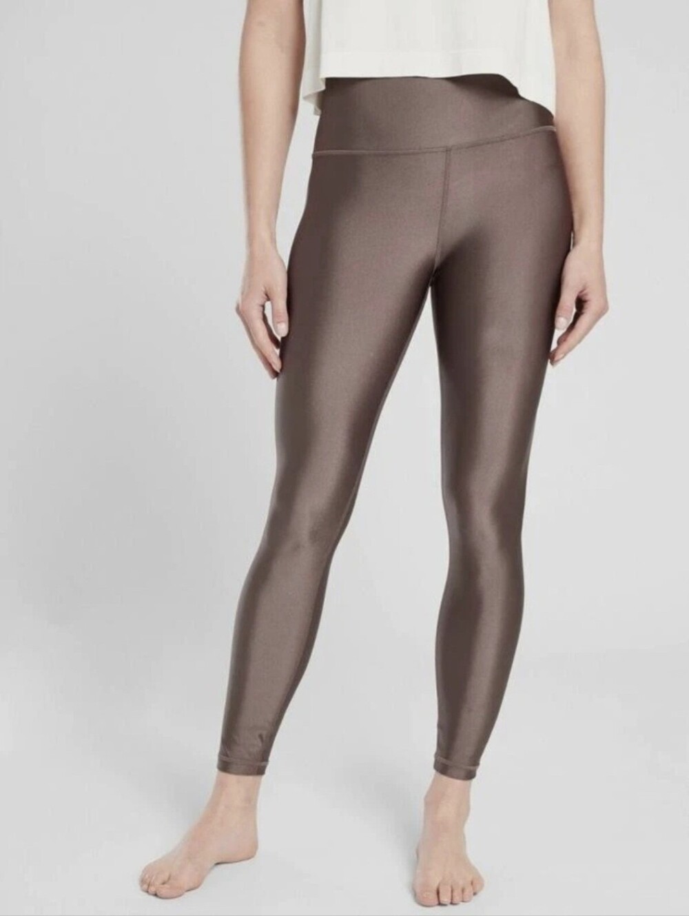 Athleta Shimmer Leggings - Cinnamon Brown